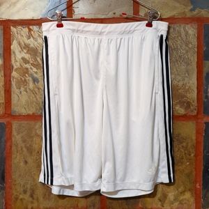 White Adidas Climalite Shorts